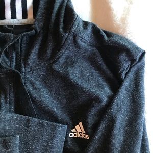 Grey Adidas Full Zip Hoodie